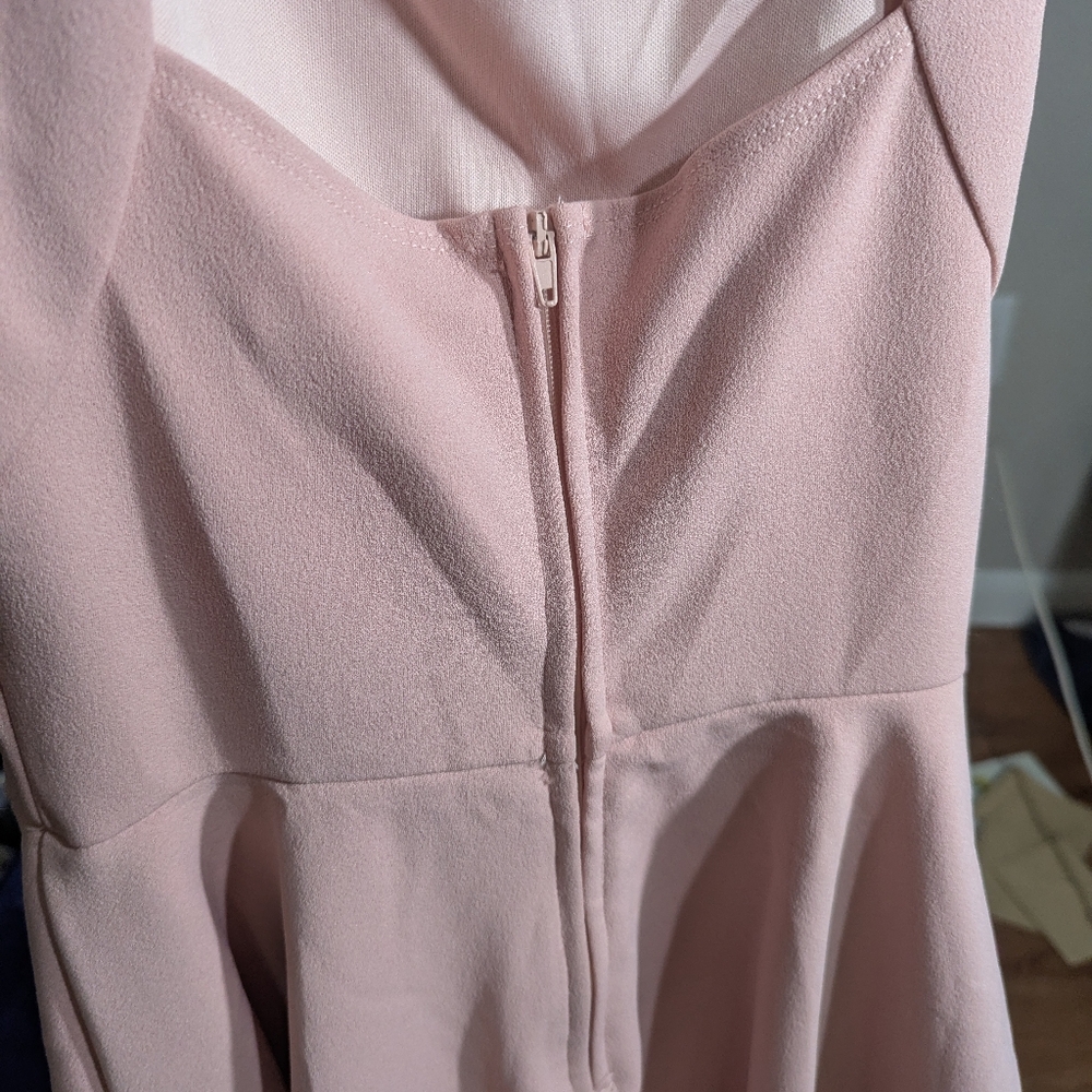 Elegant Pink Sleeveless Dress Size 0 - Picture 6 of 8